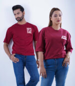 Couple Combo- Drop Shoulder T-Shirt (Unis*x) - Image 2