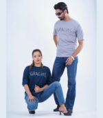 Couple Combo- Drop Shoulder Oversized T-Shirt - Image 2